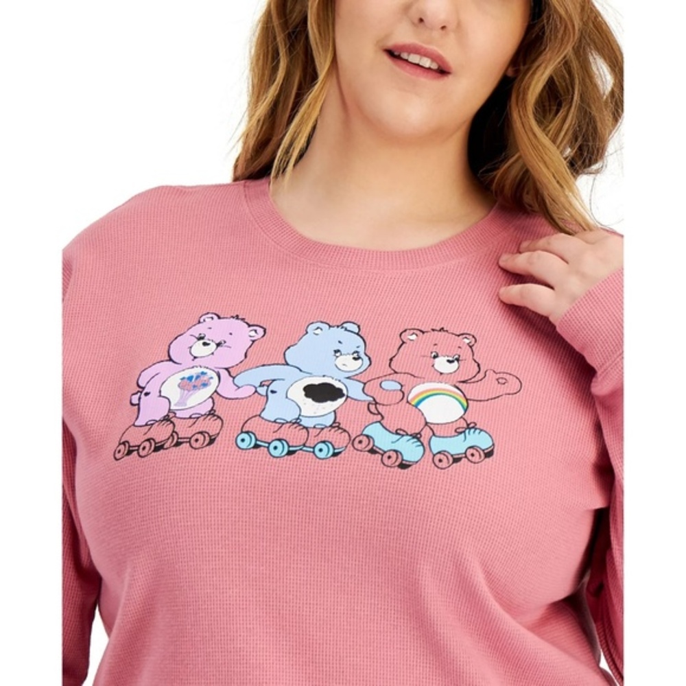 NWT Mad Engine Trendy Plus Size Care Bears Cotton Top Size 1X Size 2X